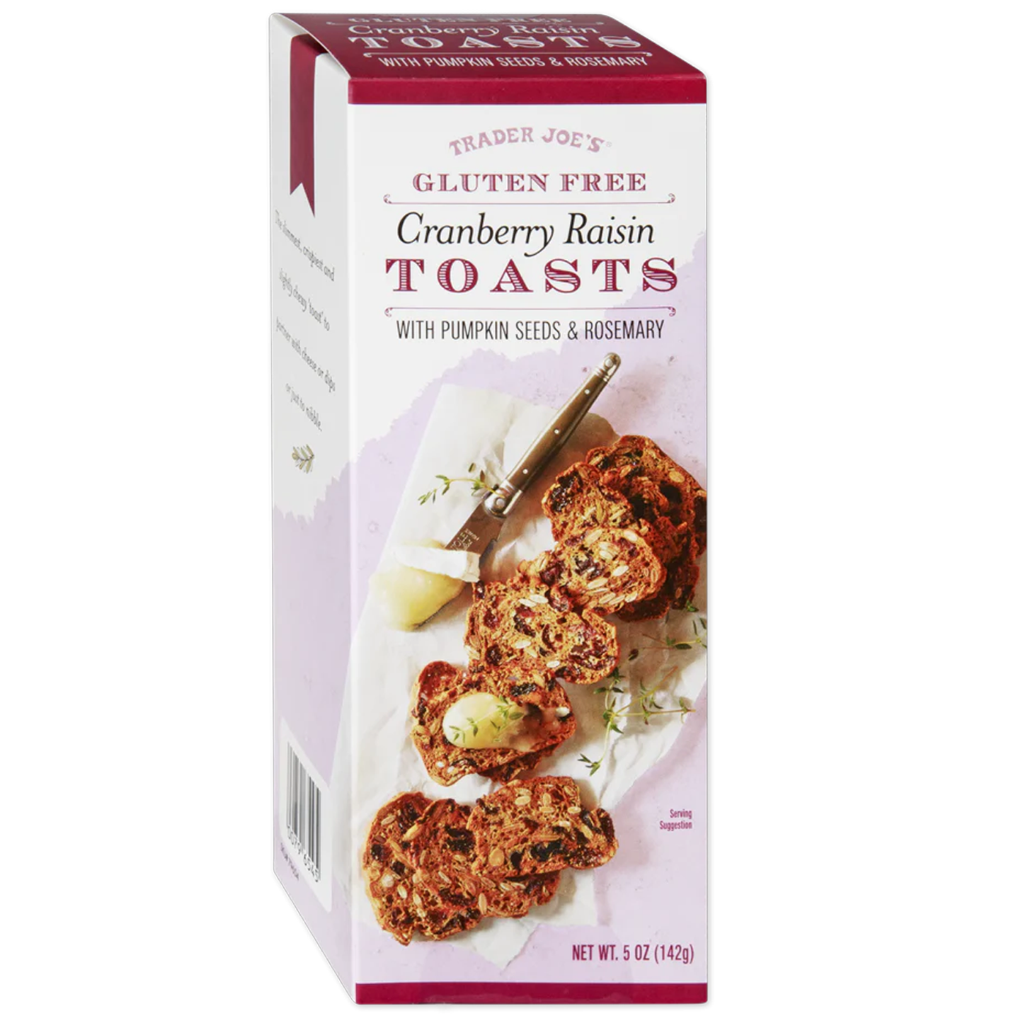 Trader Joe's Gluten Free Cranberry Raisin Toasts - 5 oz