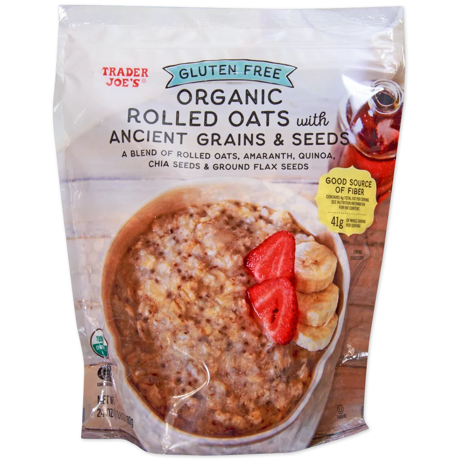 Trader Joe's Gluten Free Organic Rolled Oats with Ancient Grains & Seeds - 24 oz