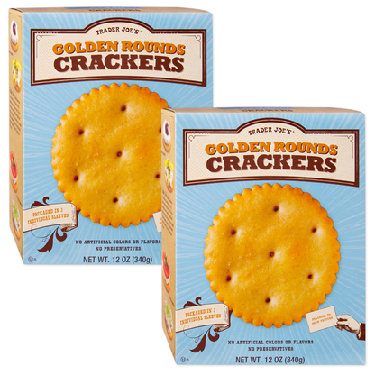 Trader Joe's Golden Rounds Crackers - 12 oz