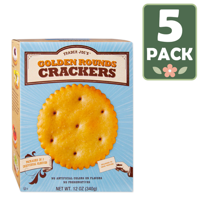 Trader Joe's Golden Rounds Crackers - 12 oz