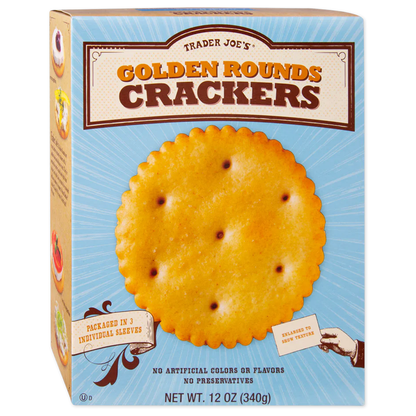 Trader Joe's Golden Rounds Crackers - 12 oz