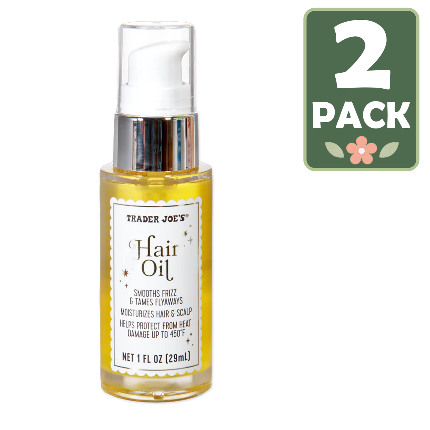 Trader Joe's Hair Oil — Shine & Frizz Control (29 mL)