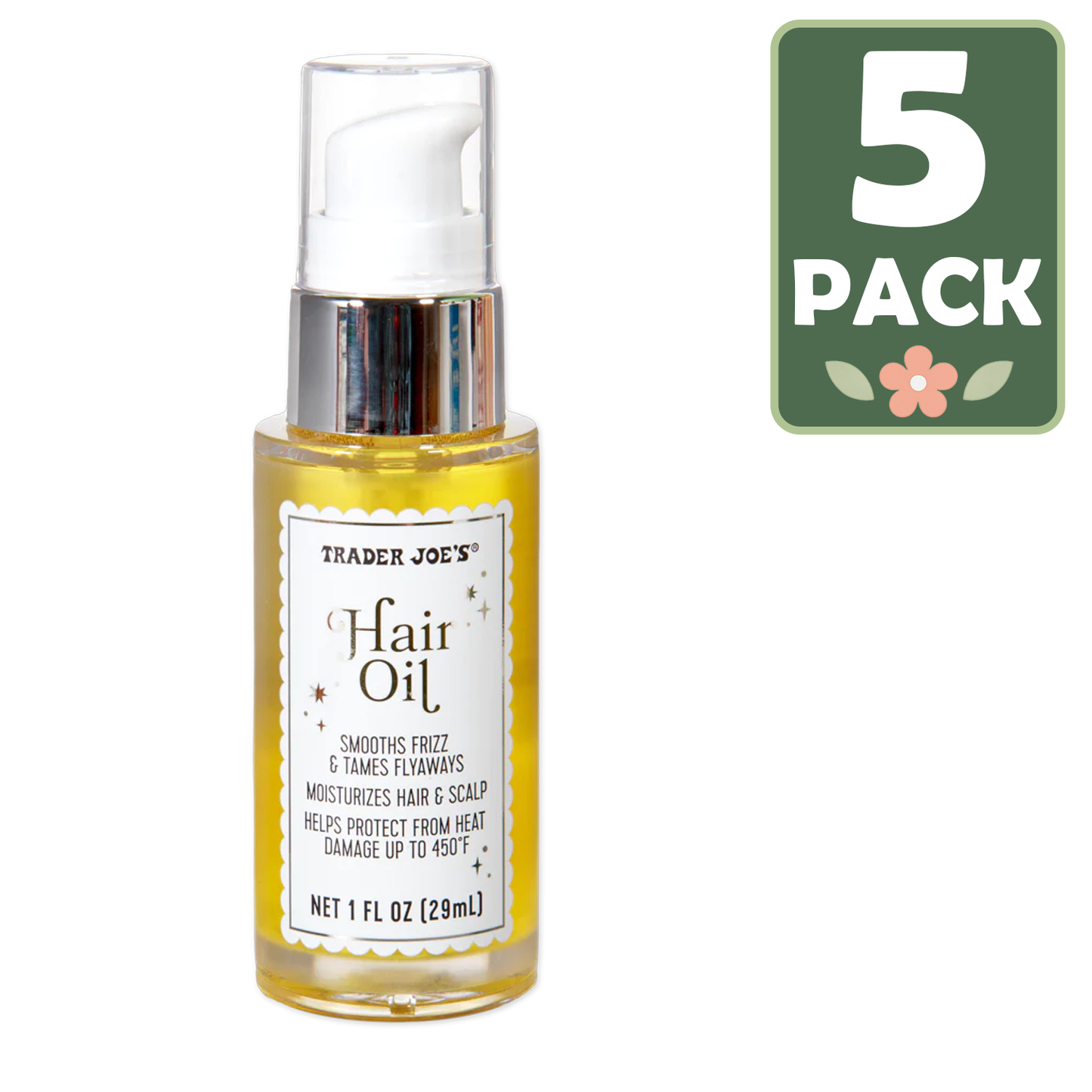 Trader Joe's Hair Oil — Shine & Frizz Control (29 mL)