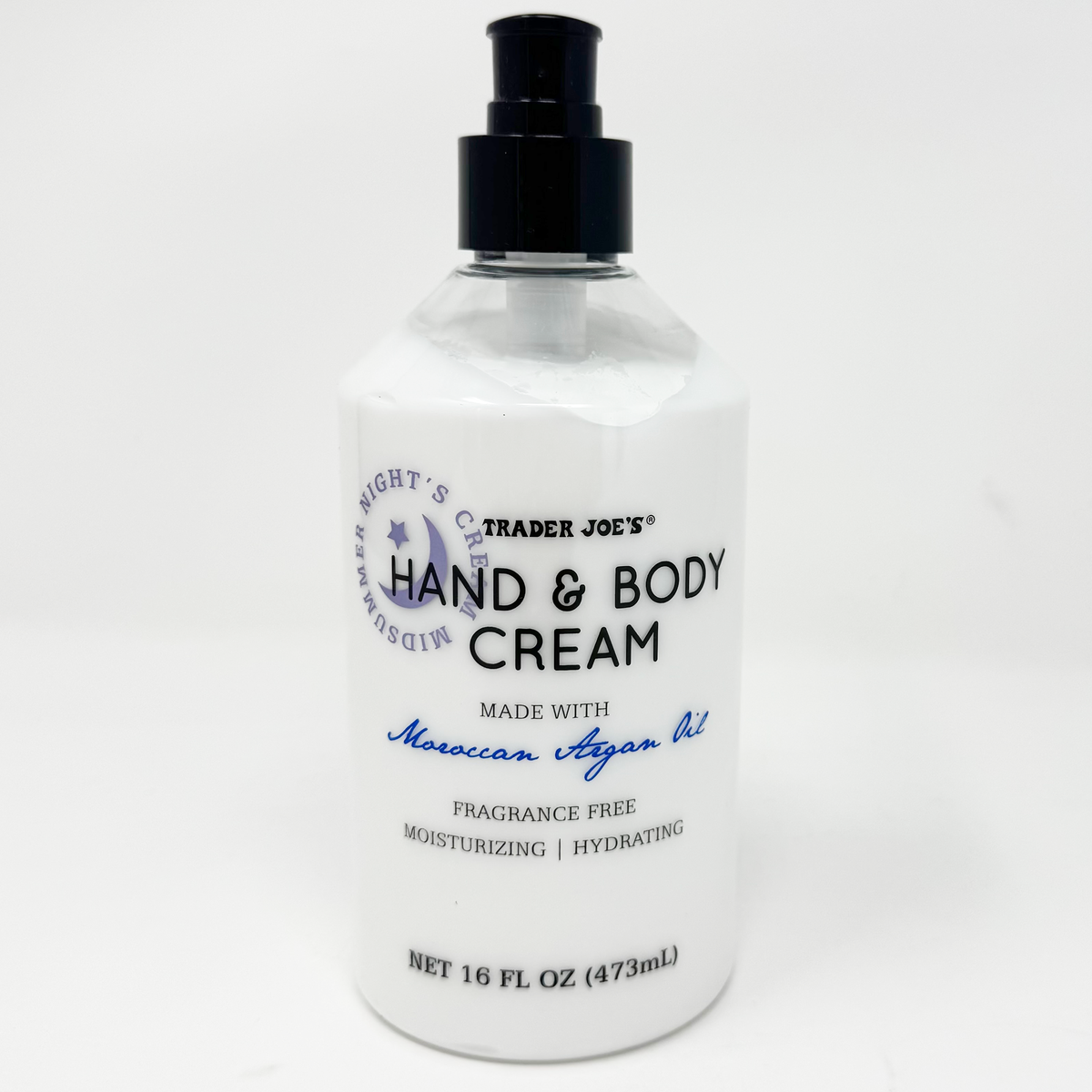 Trader Joe's Hand & Body Cream with Moroccan Argan Oil — Moroccan Argan Oil (473 mL)