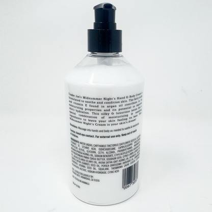 Trader Joe's Hand & Body Cream with Moroccan Argan Oil — Moroccan Argan Oil (473 mL)