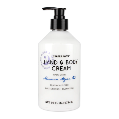 Trader Joe's Hand & Body Cream with Moroccan Argan Oil — Moroccan Argan Oil (473 mL)