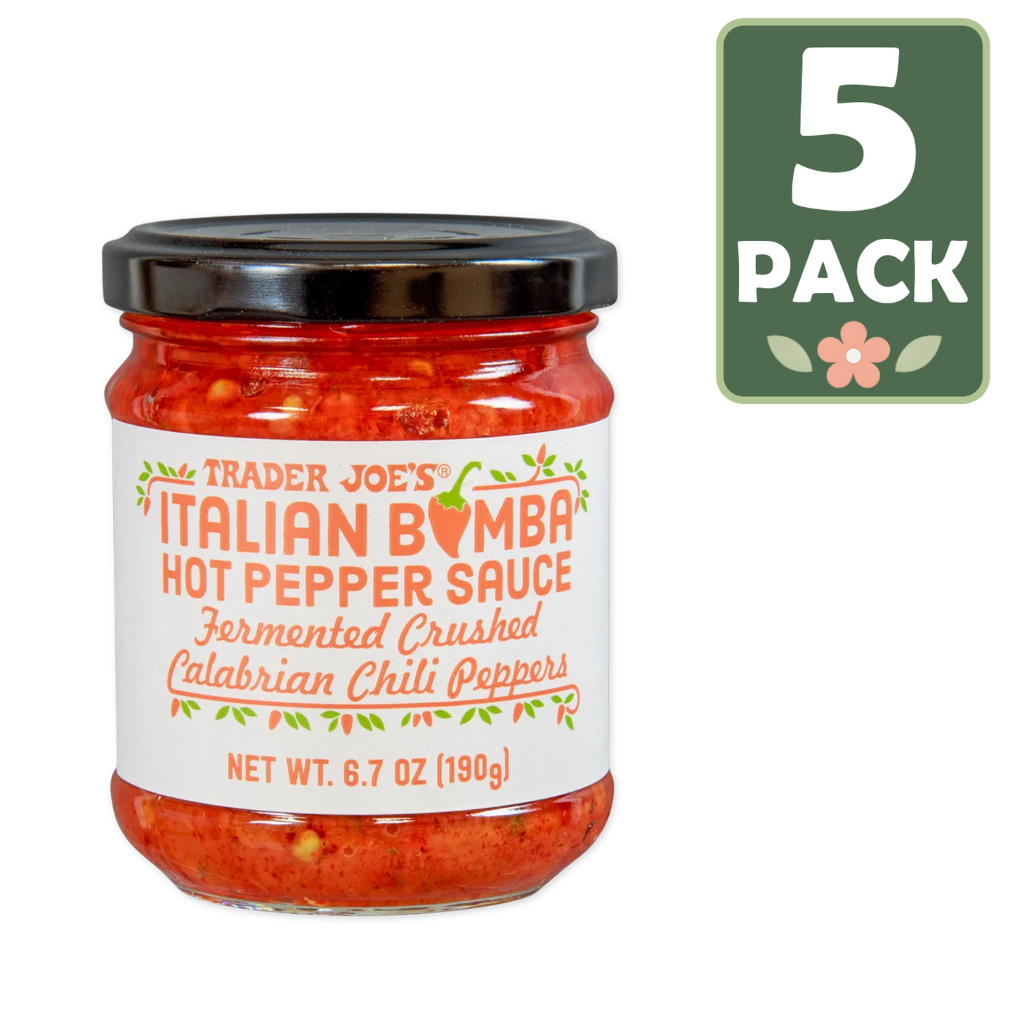 Trader Joe's 트레이더 조 이탈리안 봄바 핫페퍼 소스 - 6.7 oz