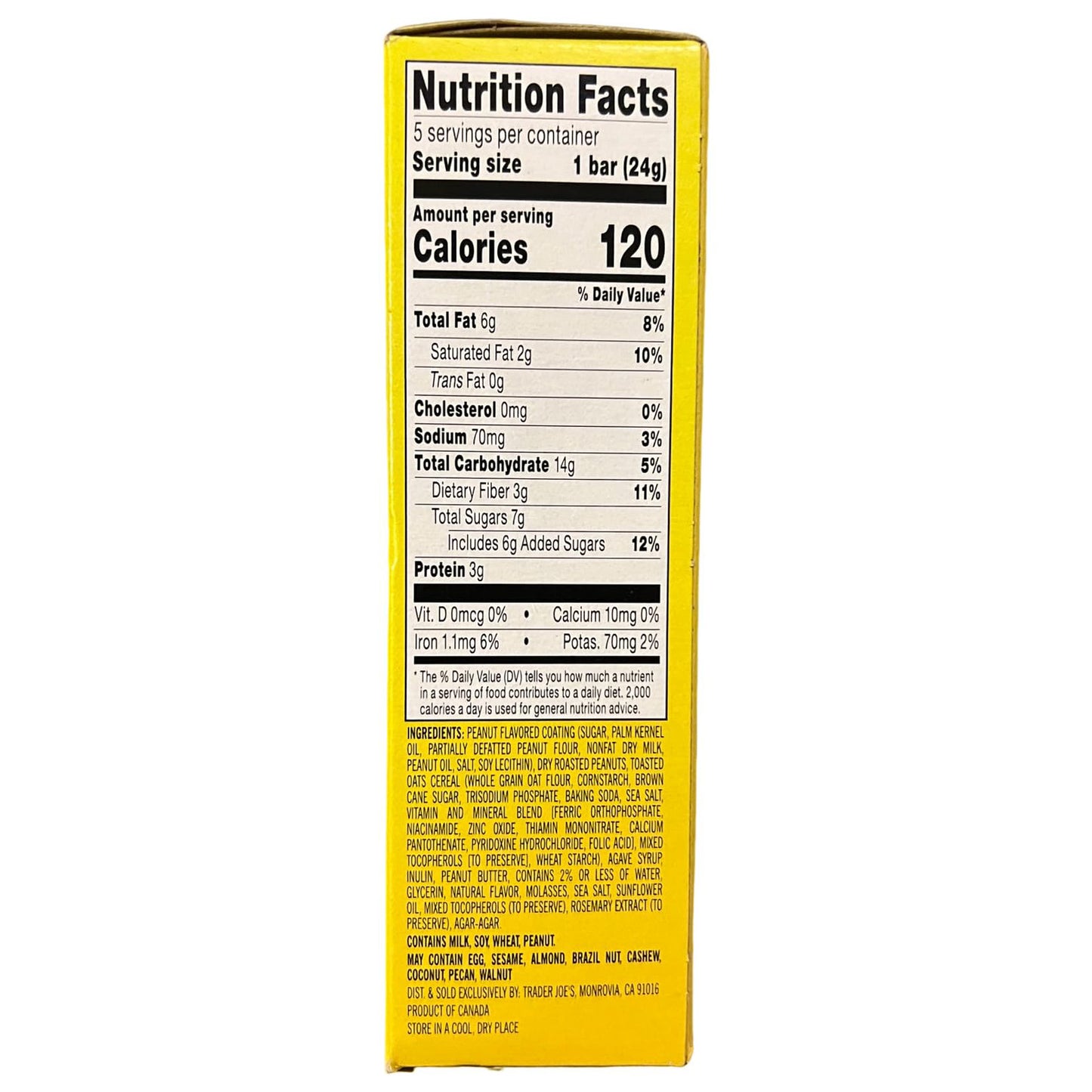 Trader Joe's Joe's O's Cereal Bars - 8.4 oz (8 bars)