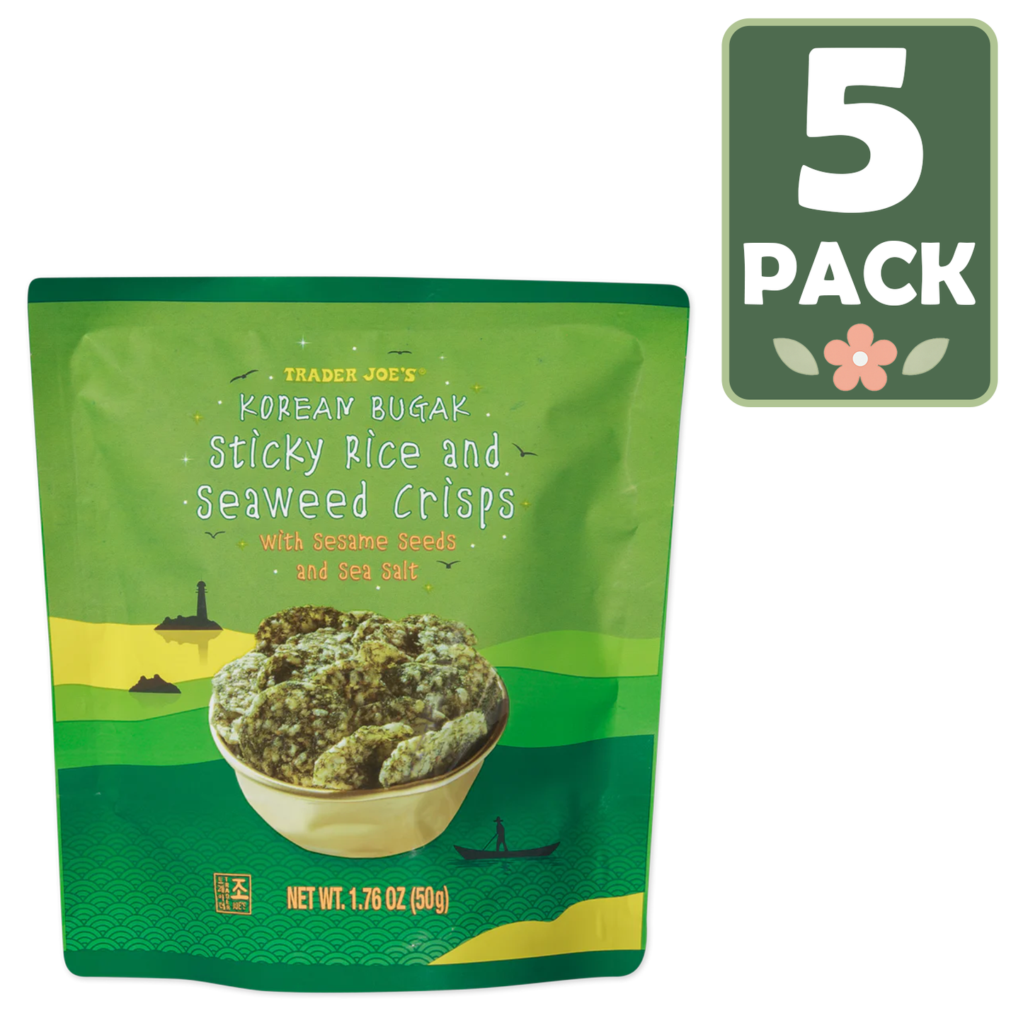 Trader Joe's 트레이더 조 부각 찹쌀 김 크리스프 - 1.76 oz