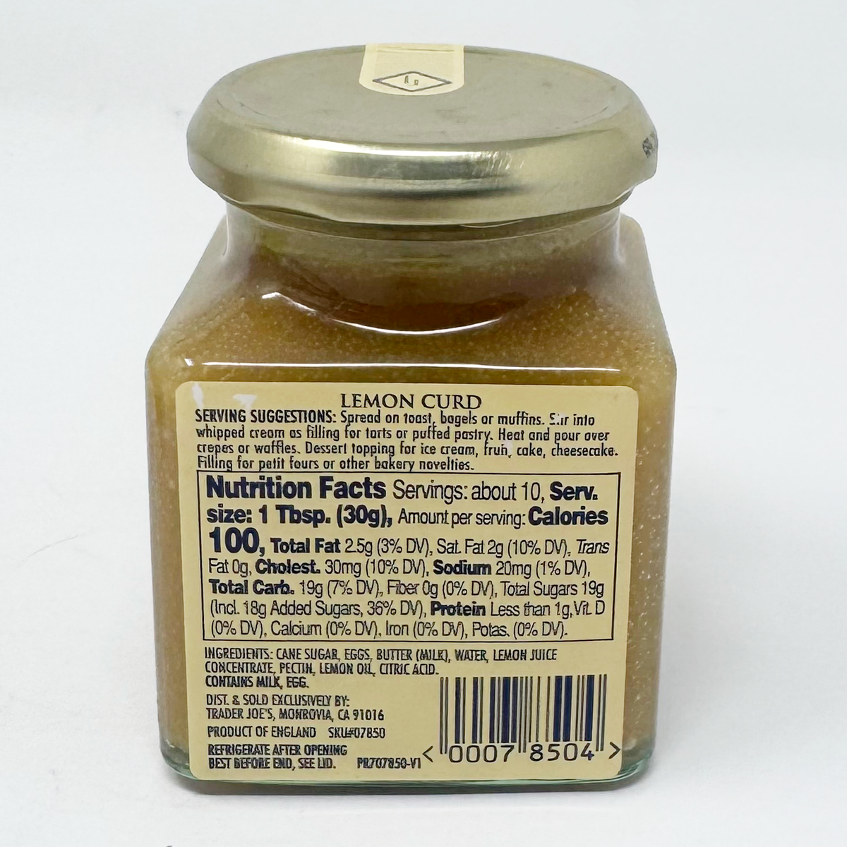 Trader Joe's Lemon Curd - 10.5 oz