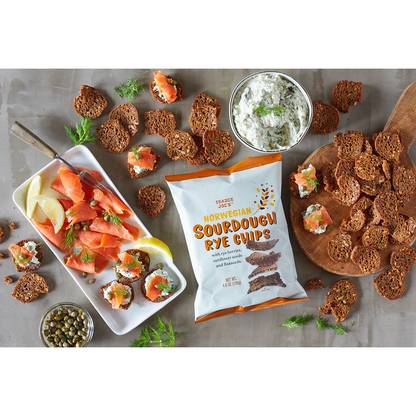 Trader Joe's Norwegian Sourdough Rye Chips - 4.6 oz