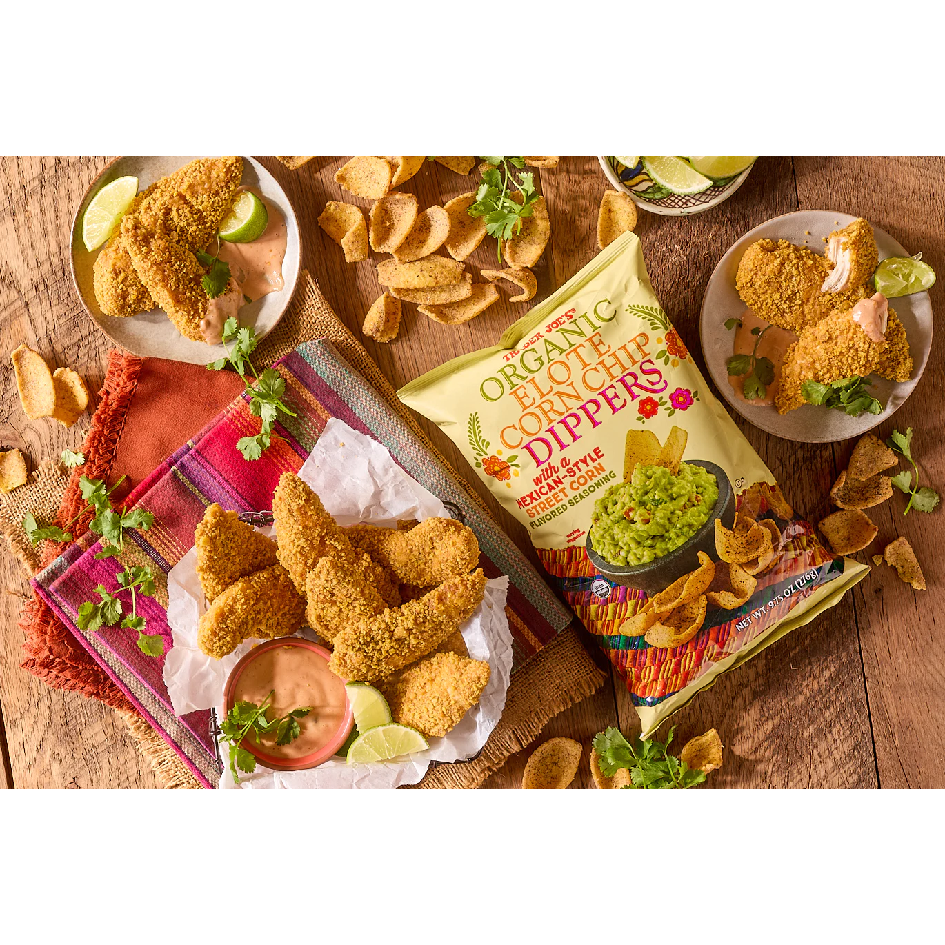 Trader Joe's Organic Elote Corn Chip Dippers - 9.75 oz