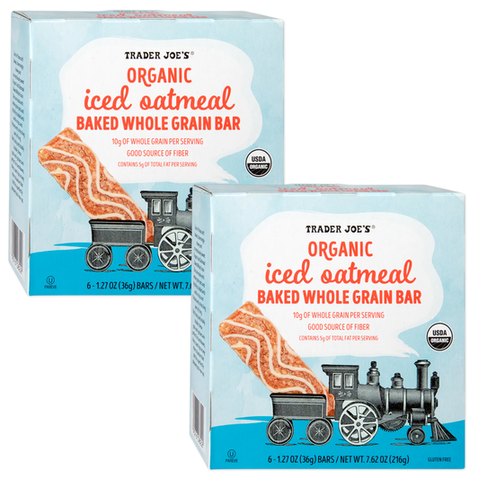 Trader Joe's 트레이더 조 유기농 아이스드 오트밀 홀그레인 바 - 1.27 oz