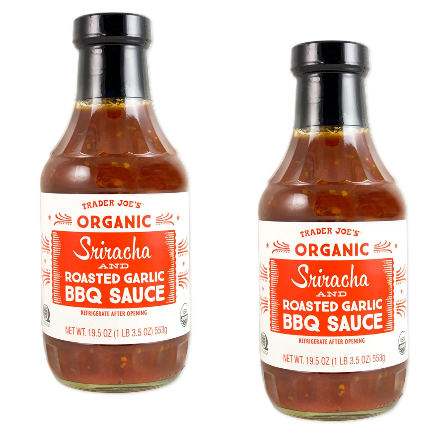 Trader Joe's 트레이더 조 유기농 스리라차 갈릭 바베큐 소스 - 19.5 oz
