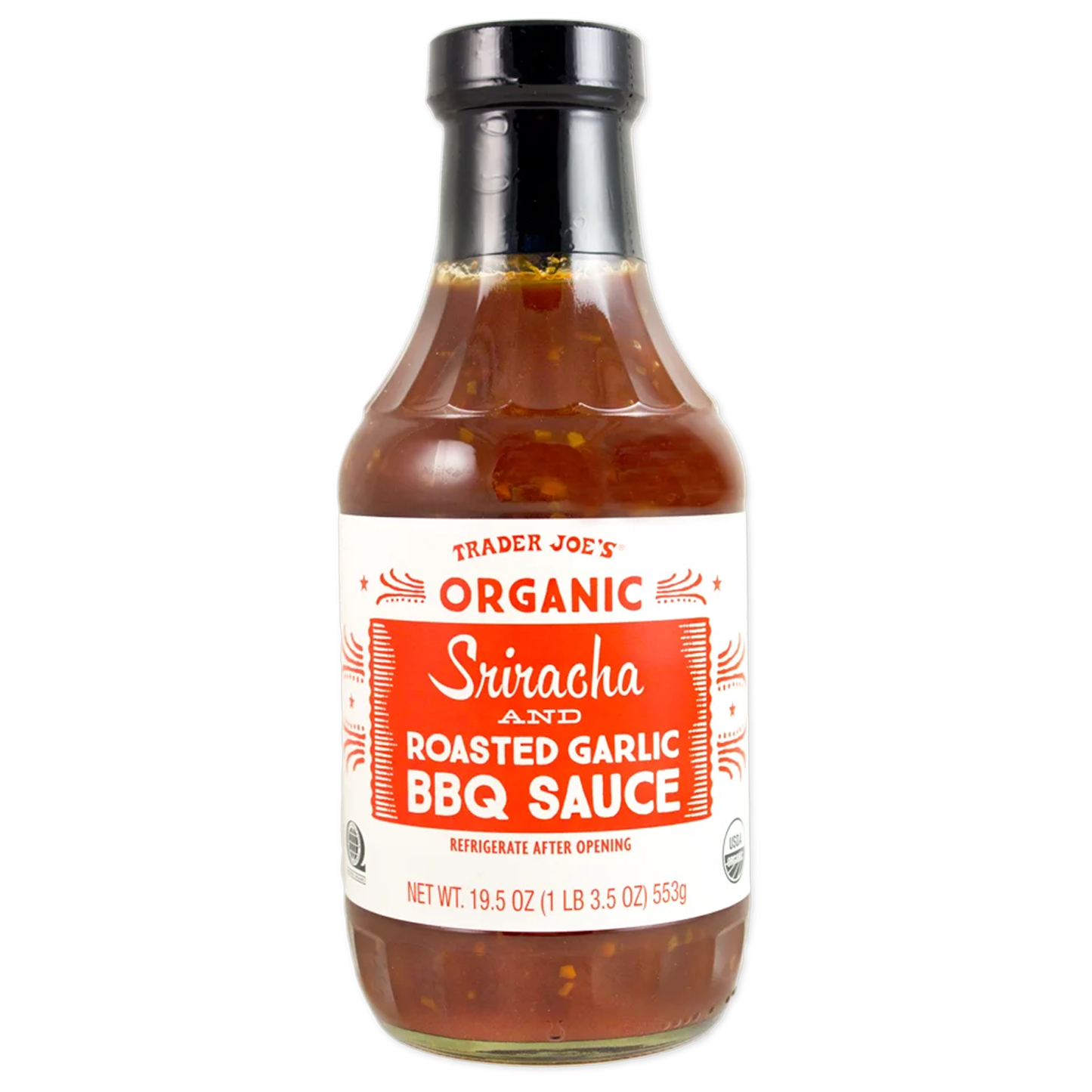 Trader Joe's 트레이더 조 유기농 스리라차 갈릭 바베큐 소스 - 19.5 oz