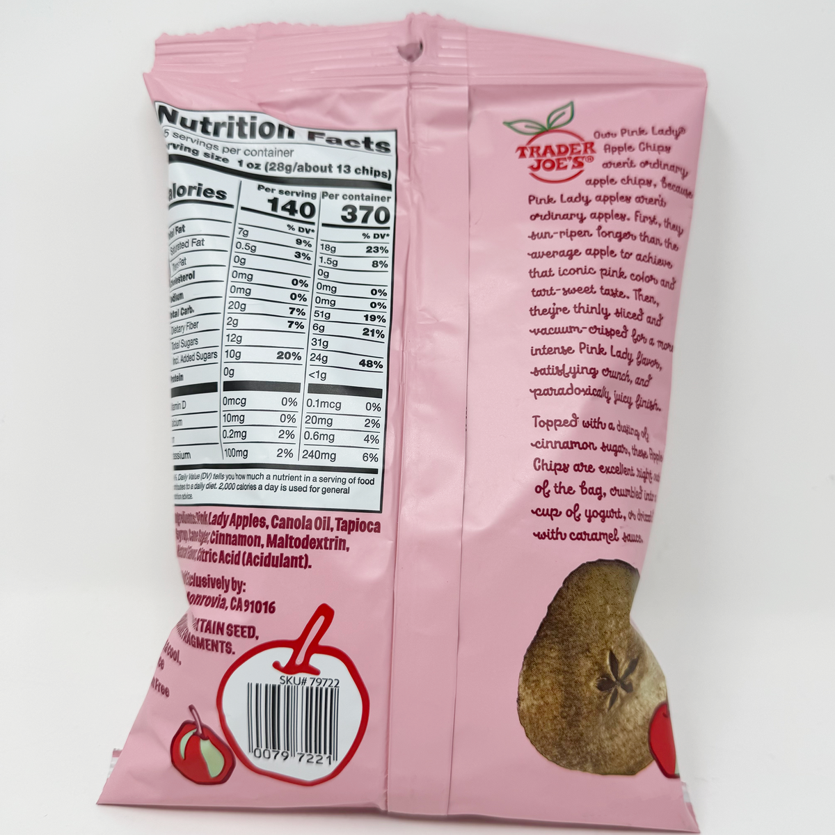 Trader Joe's 트레이더 조 핑크 레이디 애플 칩 - 2.5 oz