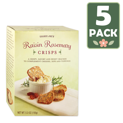 Trader Joe's Raisin Rosemary Crisps - 5.3 oz