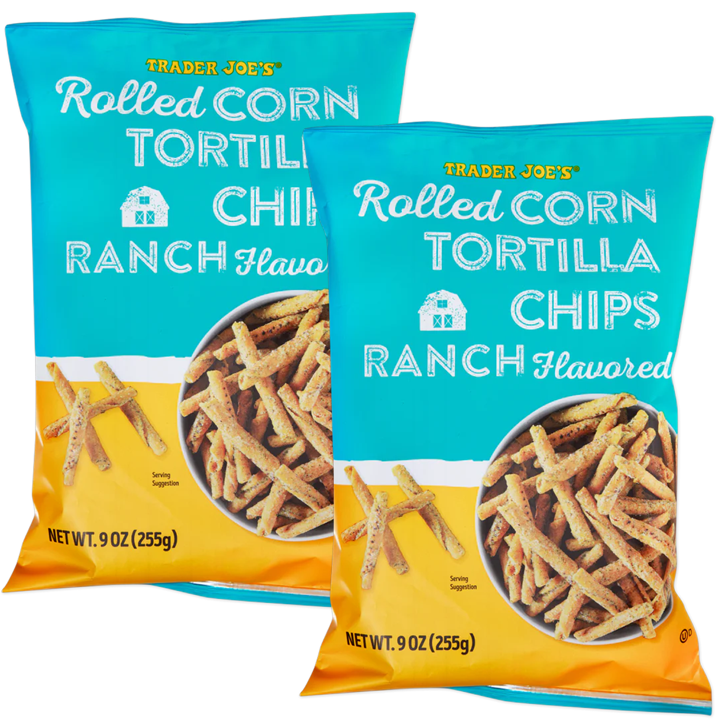 Trader Joe's Ranch Flavored Rolled Corn Tortilla Chips - 9 oz