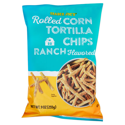 Trader Joe's Ranch Flavored Rolled Corn Tortilla Chips - 9 oz