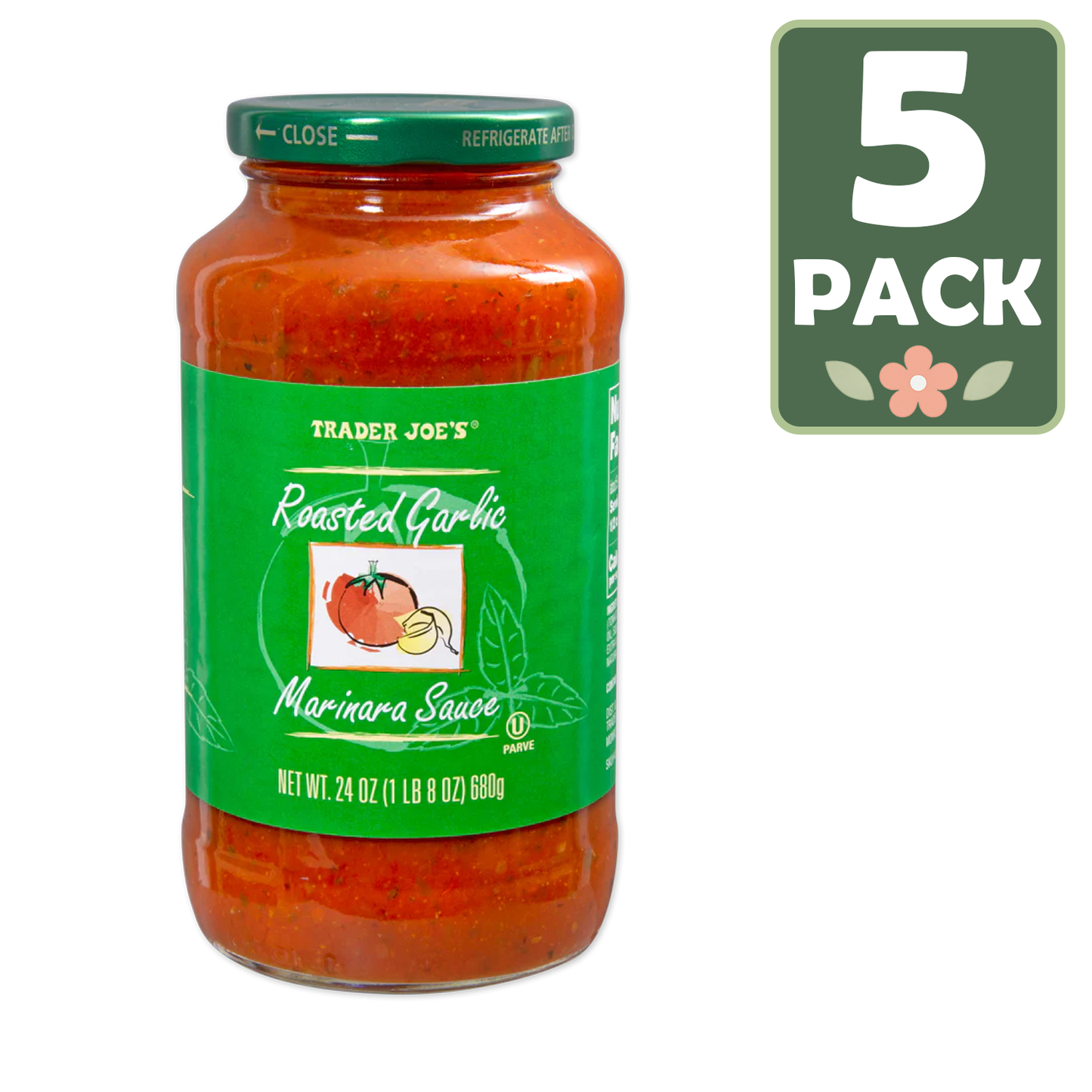 Trader Joe's 트레이더 조 로스티드 갈릭 마리나라 소스 - 24 oz
