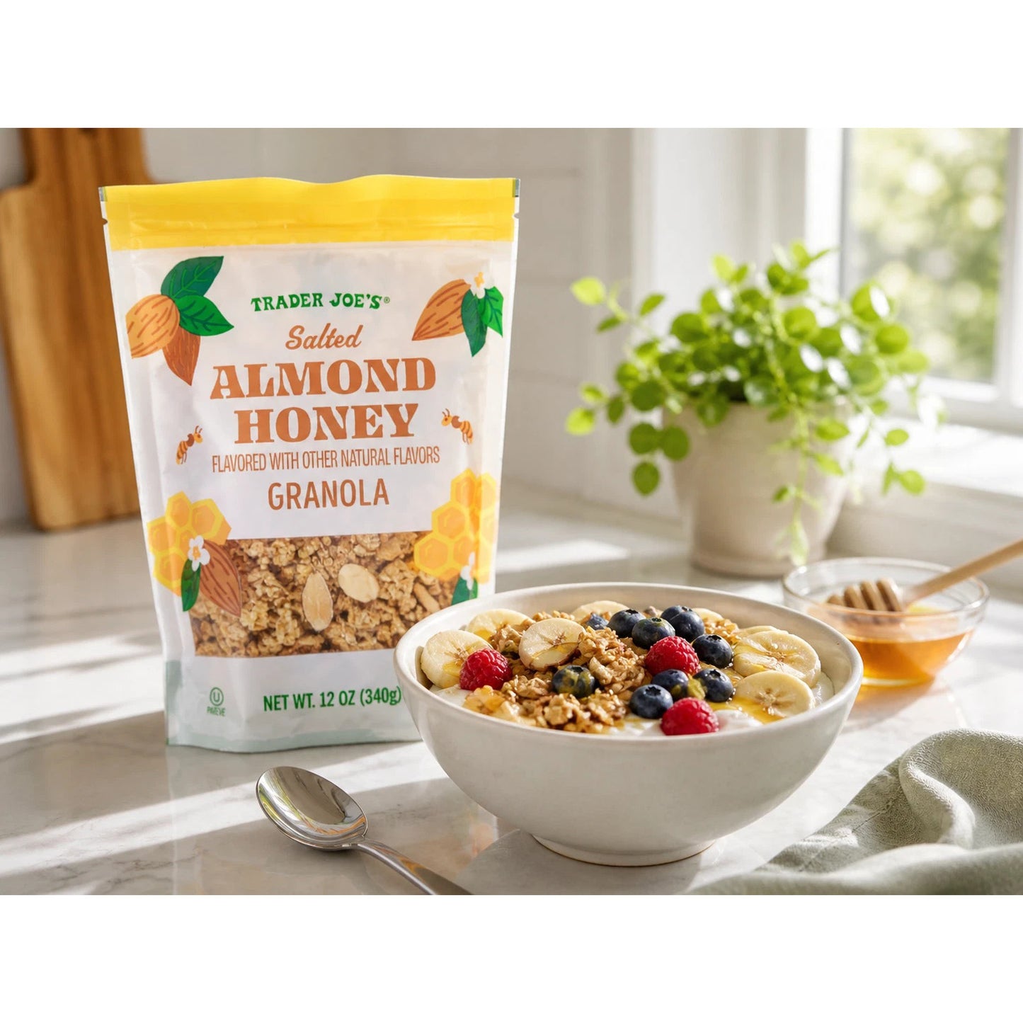 Trader Joe's Salted Almond Honey Granola - 12 oz