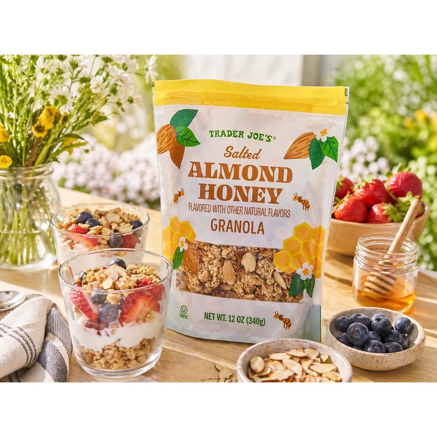 Trader Joe's Salted Almond Honey Granola - 12 oz