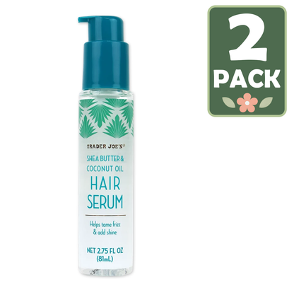Trader Joe's 트레이더 조 시어버터 & 코코넛 오일 헤어 세럼 — 실키 라이트웨이트 마무리 (81 mL)