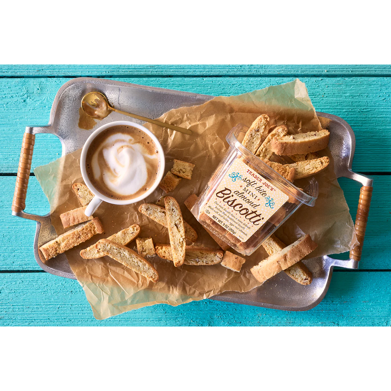 Trader Joe's 트레이더 조 소프트 바이트 미니 아몬드 비스코티 - 9 oz