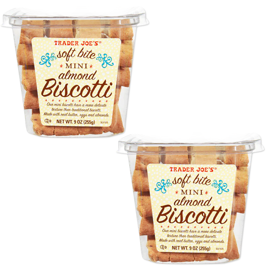 Trader Joe's 트레이더 조 소프트 바이트 미니 아몬드 비스코티 - 9 oz