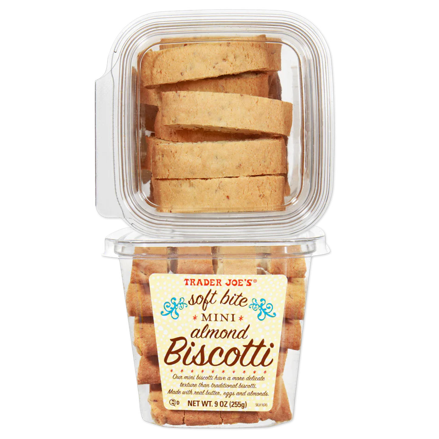 Trader Joe's 트레이더 조 소프트 바이트 미니 아몬드 비스코티 - 9 oz