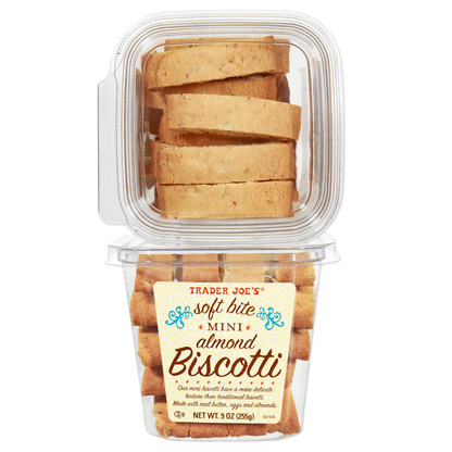Trader Joe's 트레이더 조 소프트 바이트 미니 아몬드 비스코티 - 9 oz
