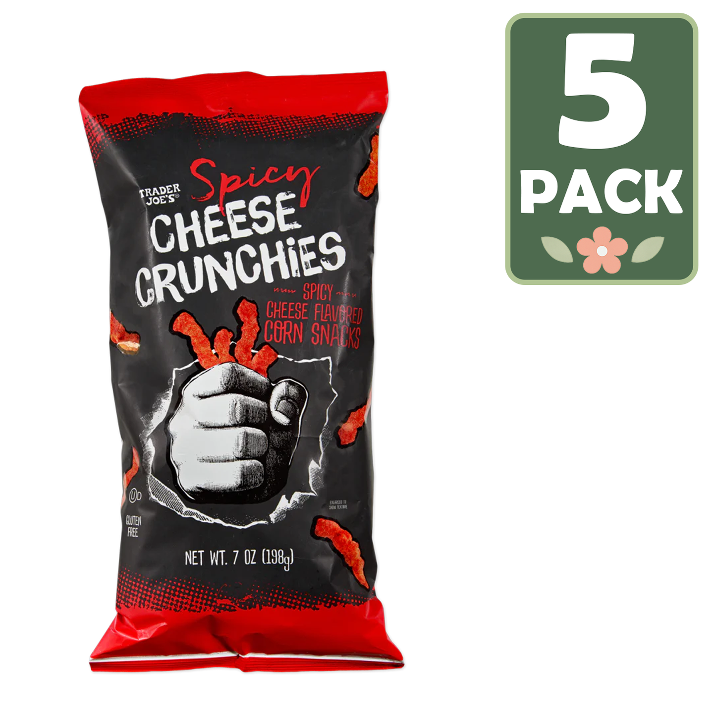 Trader Joe's Spicy Cheese Crunchies - 7 oz