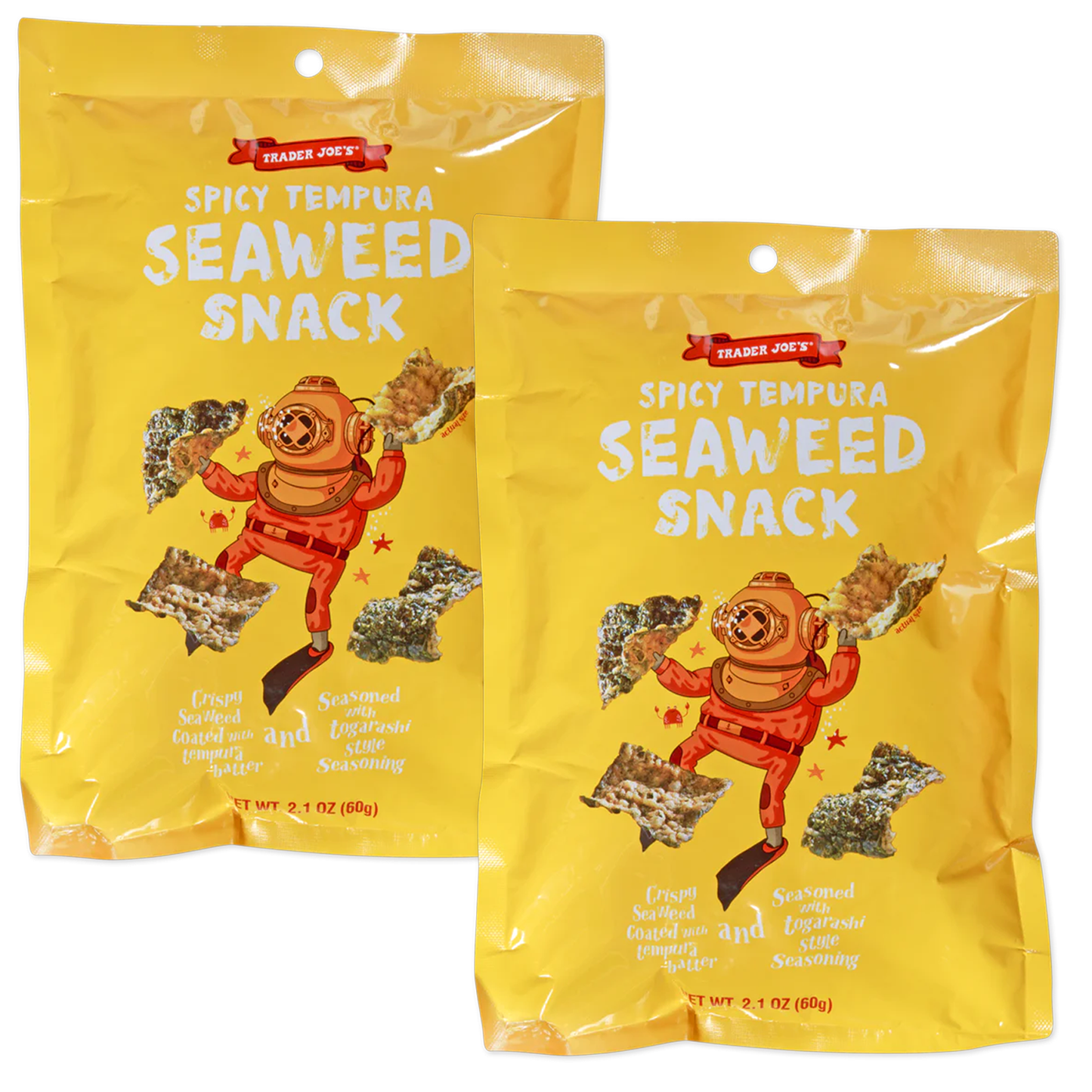 Trader Joe's 트레이더 조 스파이시 텐푸라 김 스낵 - 2.1 oz