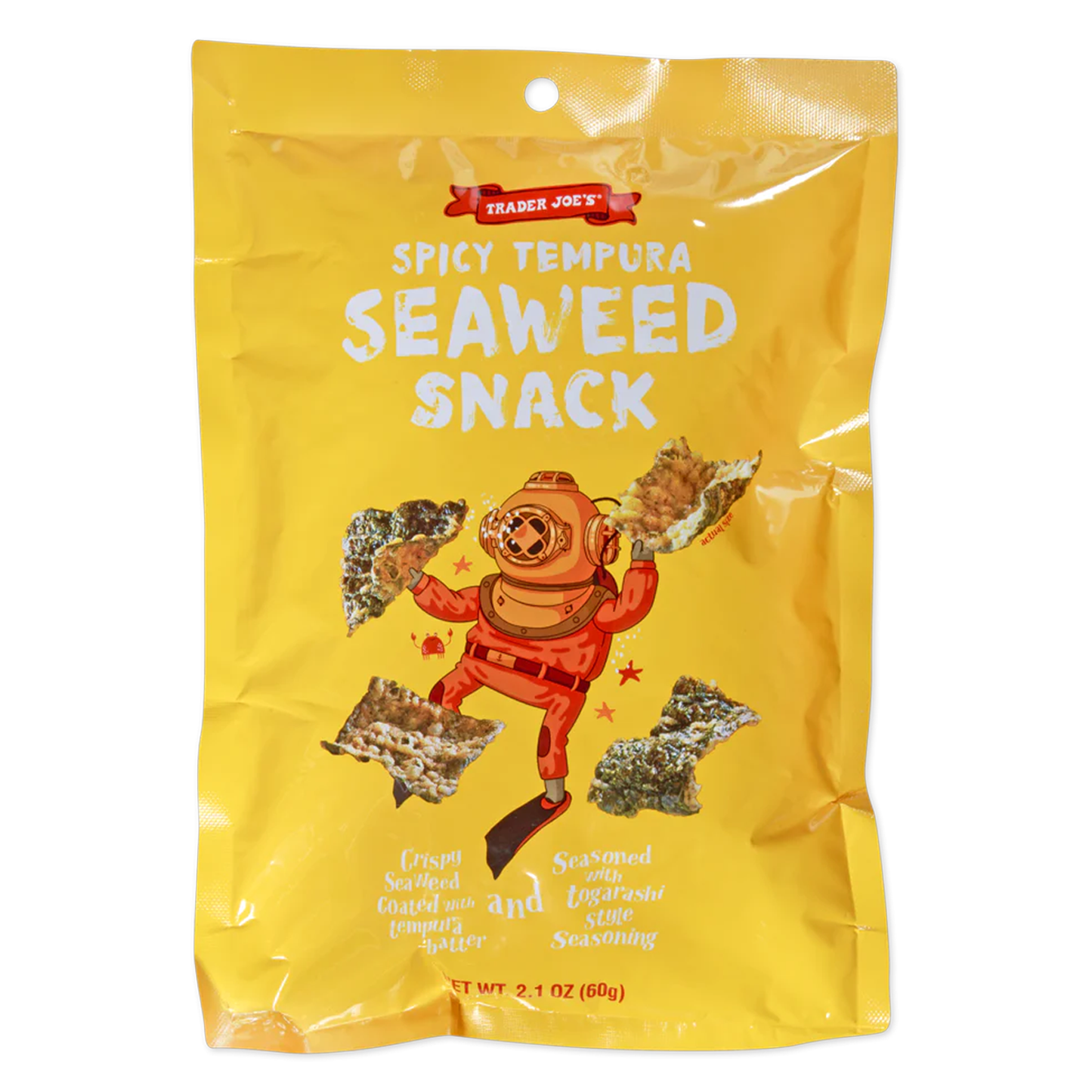 Trader Joe's 트레이더 조 스파이시 텐푸라 김 스낵 - 2.1 oz