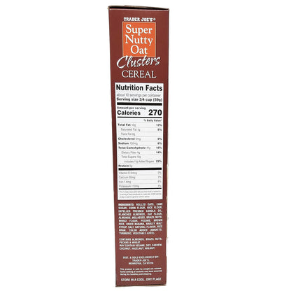 Trader Joe's Super Nutty Oat Clusters Cereal - 20 oz
