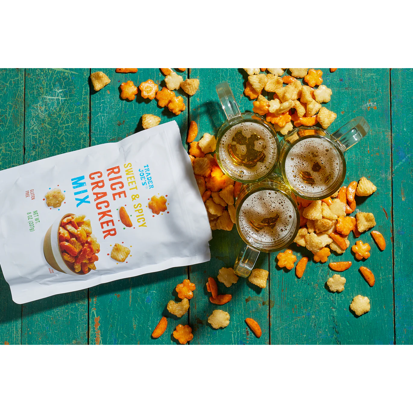 Trader Joe's 트레이더 조 스위트 & 스파이시 라이스 크래커 믹스 - 8 oz