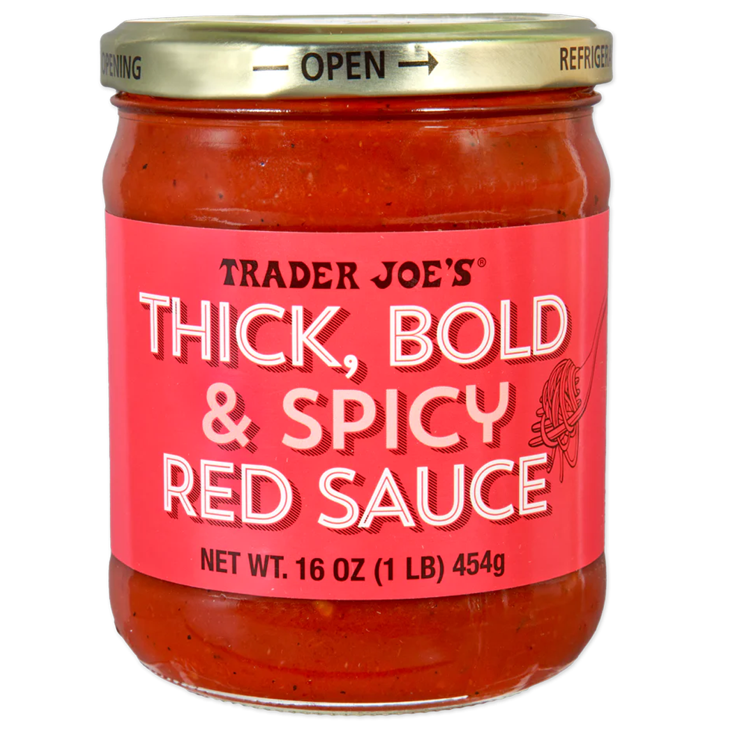 Trader Joe's 트레이더 조 씩 볼드 스파이시 레드 소스 - 16 oz