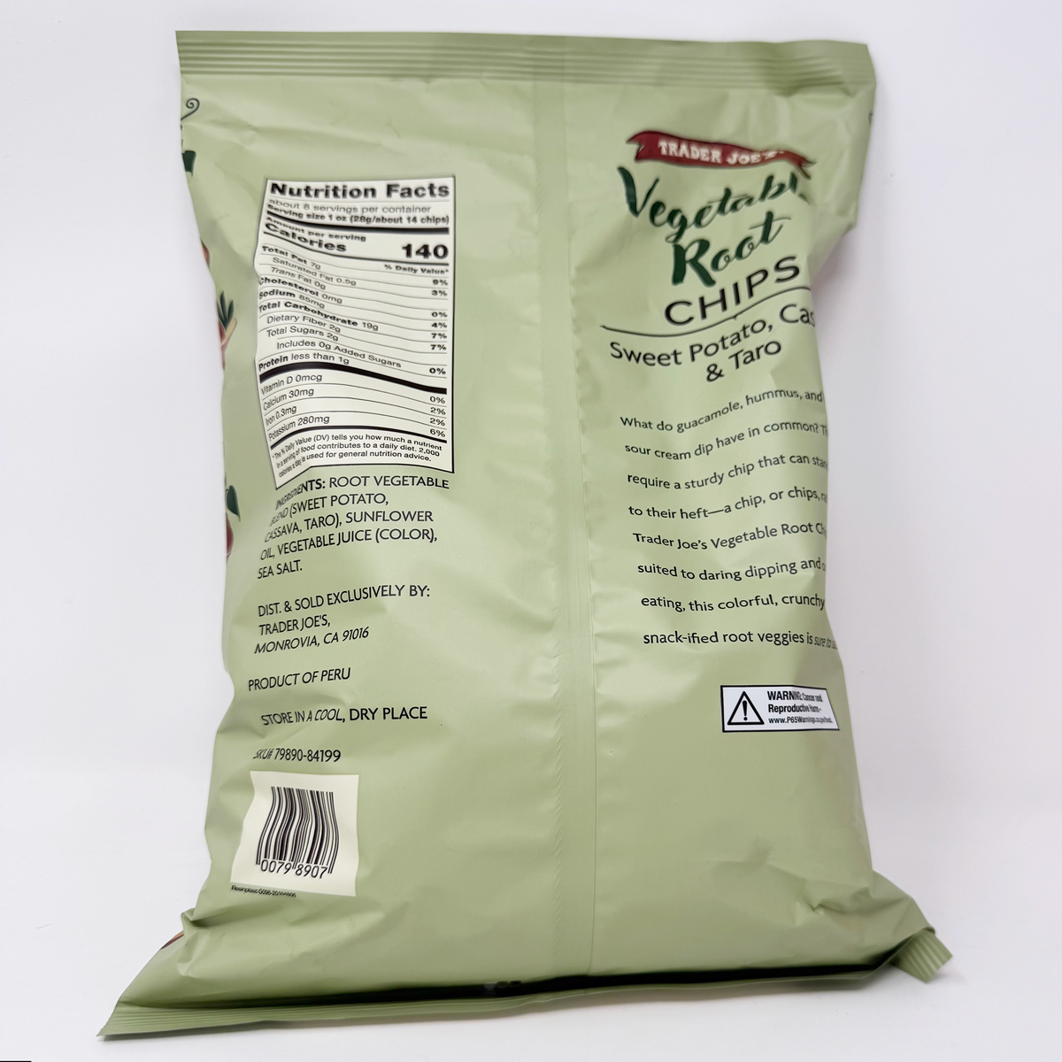 Trader Joe's 트레이더 조 베지터블 루트 칩 - 7.5 oz