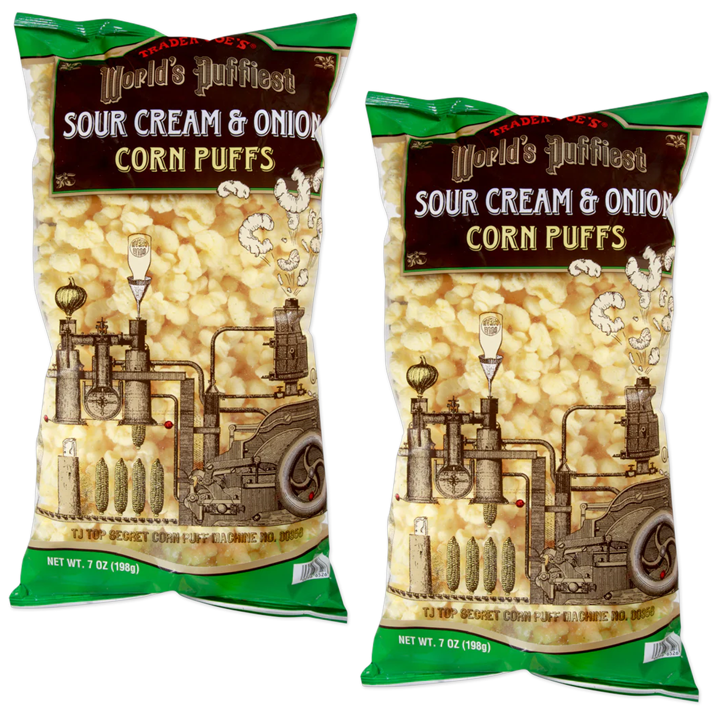 Trader Joe's 트레이더 조 월즈 퍼피스트 사워크림 & 어니언 콘 퍼프 - 7 oz