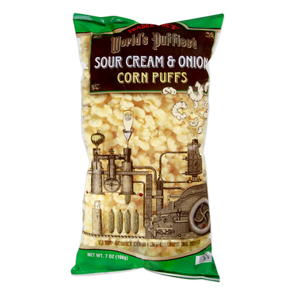 Trader Joe's 트레이더 조 월즈 퍼피스트 사워크림 & 어니언 콘 퍼프 - 7 oz