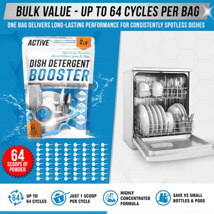 ACTIVE 액티브 식기세척기 세제 부스터 파우더 - 907g (32 oz)
