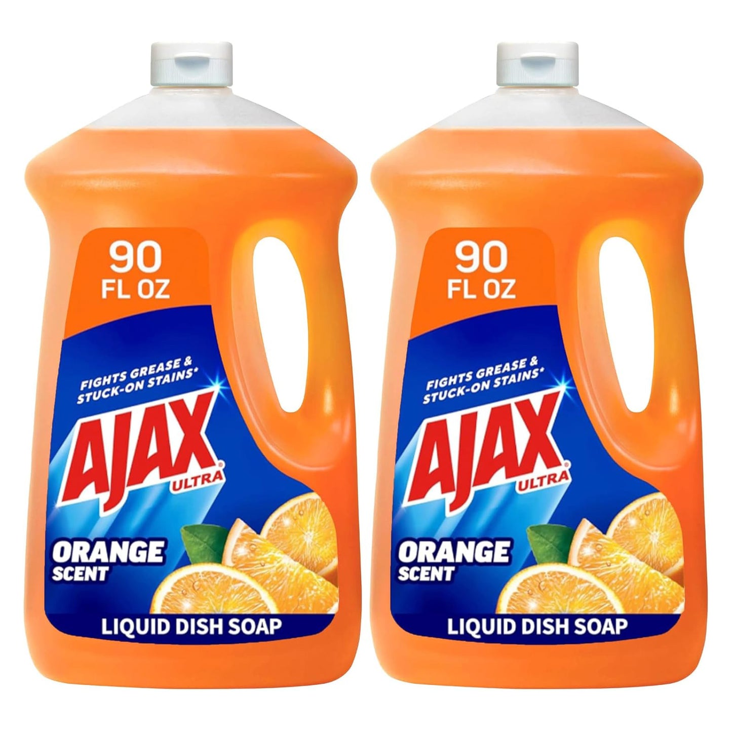 Ajax Ultra Liquid Dish Soap Orange Scent - 90 fl oz (2662mL) × 2 Bottles