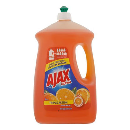 Ajax Ultra Liquid Dish Soap Orange Scent - 90 fl oz (2662mL) × 2 Bottles