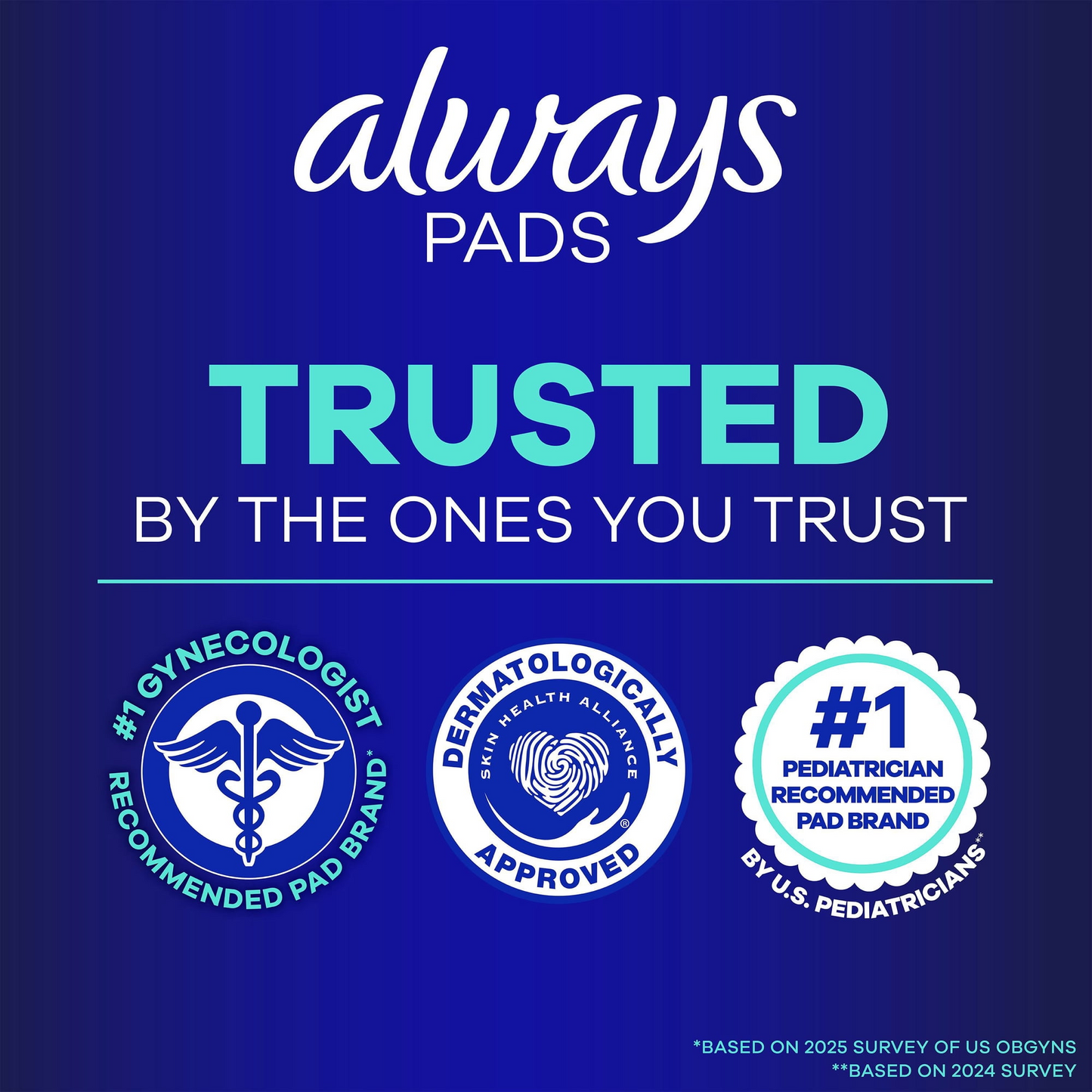 Always Maxi Pads with Wings - Size 5 Extra Heavy Overnight - Unscented - 66 Count