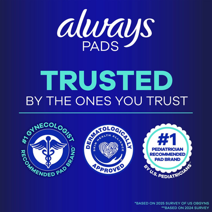 Always Maxi Pads with Wings - Size 5 Extra Heavy Overnight - Unscented - 66 Count