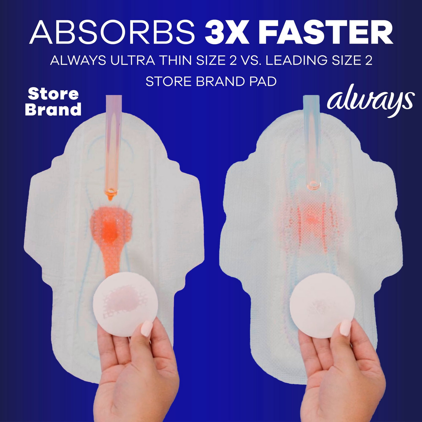 Always Ultra Thin Pads with Wings - Size 5 Extra Heavy Overnight - Unscented - 80 Count