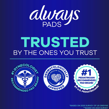 Always Ultra Thin Pads with Wings - Size 5 Extra Heavy Overnight - Unscented - 80 Count
