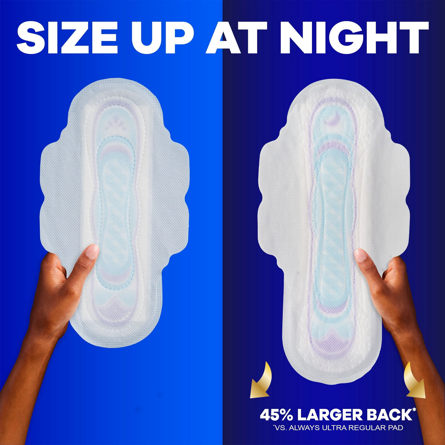 Always Ultra Thin Pads with Wings - Size 1 Regular - Unscented - 96 Count
