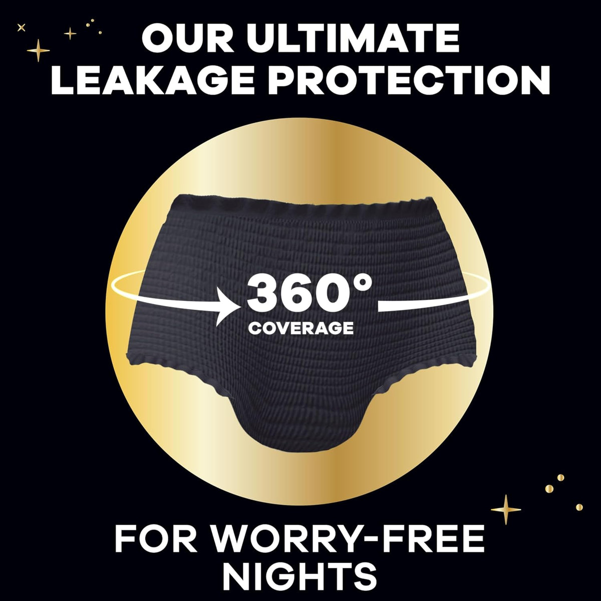 Always ZZZ Overnight Disposable Period Underwear - L - Light Scent - 26 Count