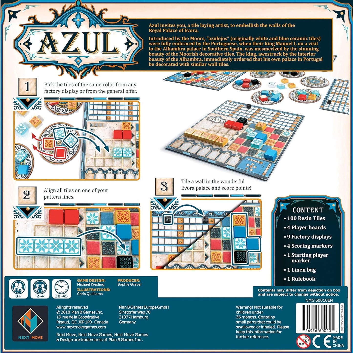 Azul Board Game — Tile Placement Strategy
